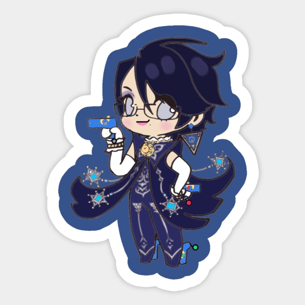 Chibi Bayonetta Sticker by OceanSummoner13